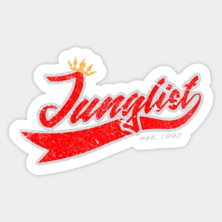 Team Junglist Crown Red Sticker